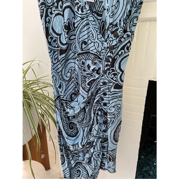 Reformation Vintage Blue Paisley Dress - Picture 3 of 5